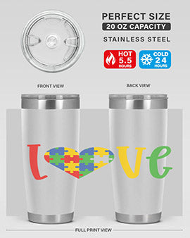 Love Style 30#- autism- Tumbler