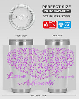 Love Suppor Advocae AlzheimerS 194#- alzheimers- Tumbler