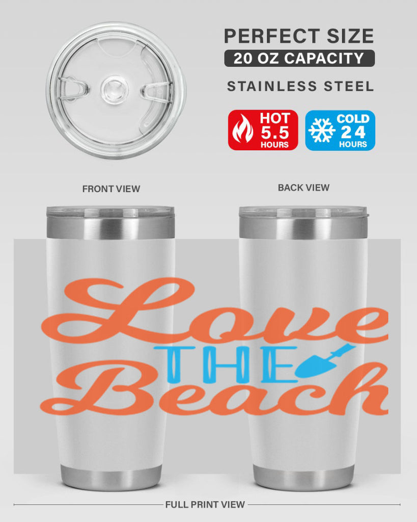 Love The Beach 306#- mermaid- Tumbler