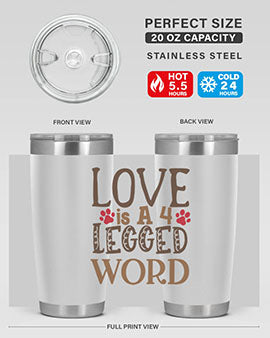 Love is A Legged Word Style 20#- cat- Tumbler