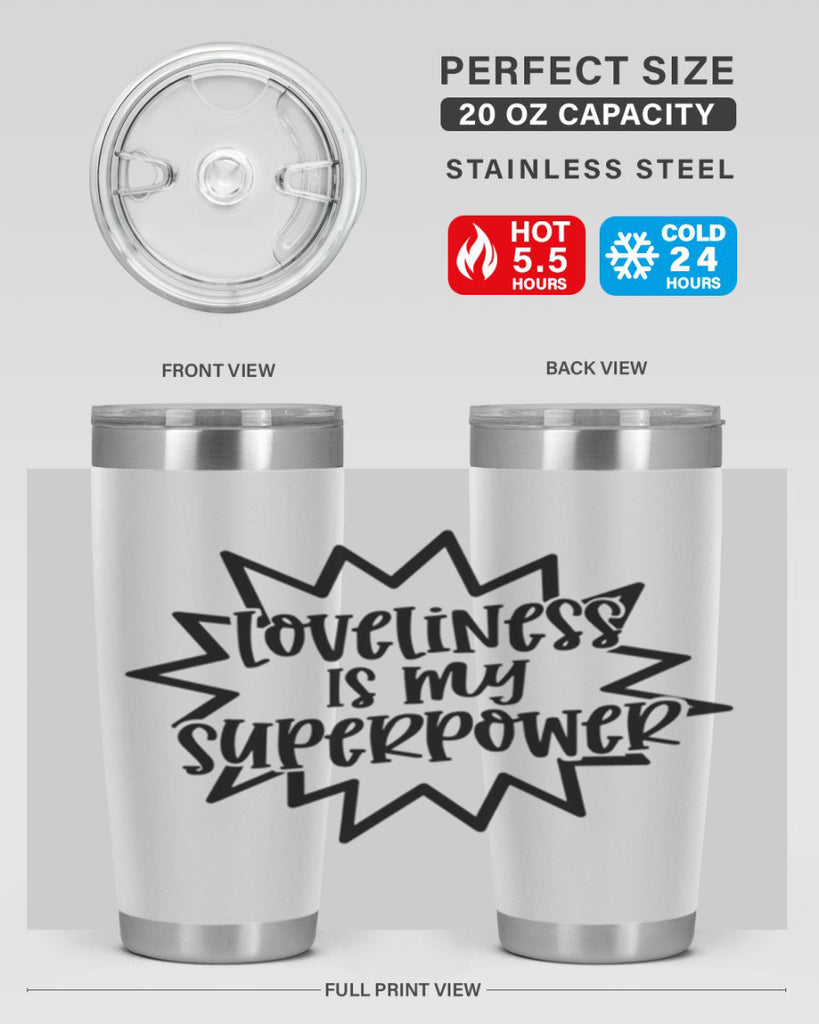 Loveliness Is My Superpower Style 53#- baby- tumbler