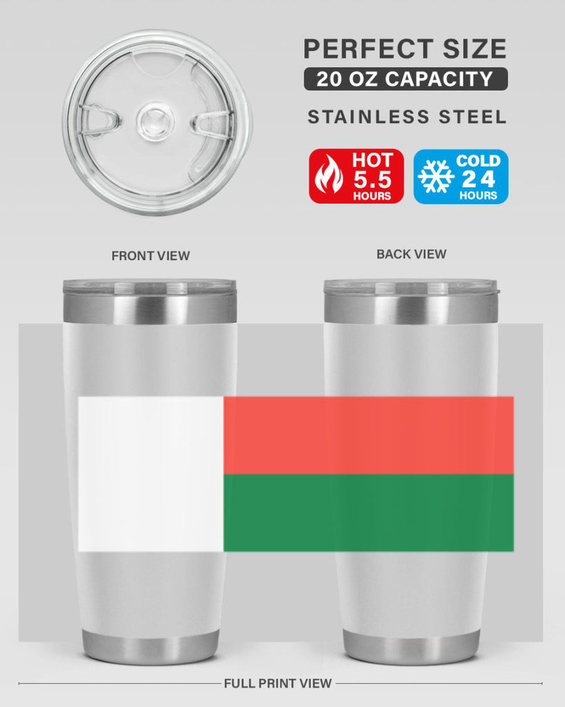 Madagascar 96#- world flags- Tumbler