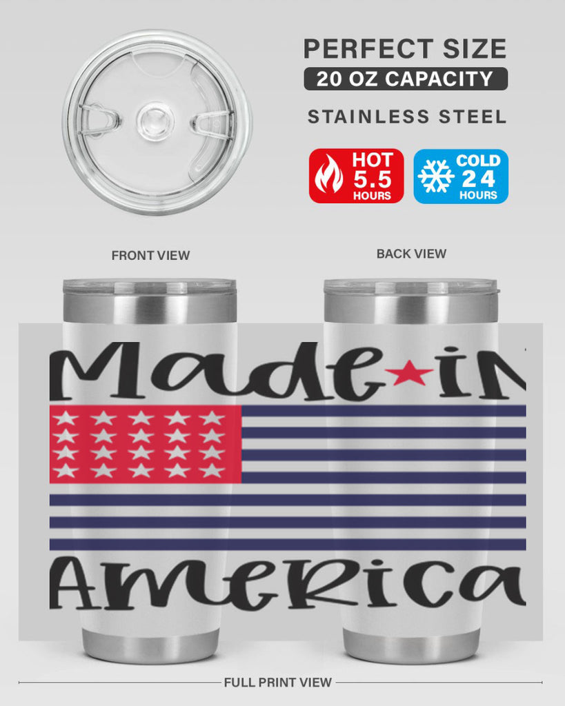 Made in America Style 164#- Fourt Of July- Tumbler