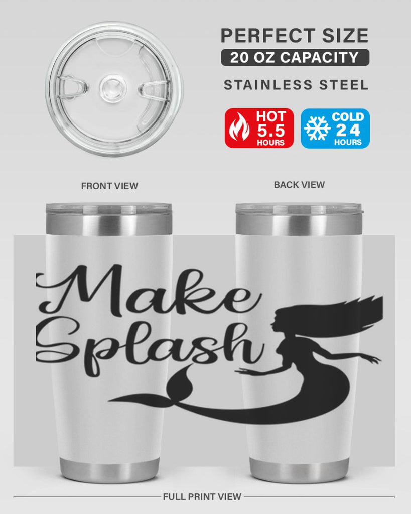 Make splash 316#- mermaid- Tumbler