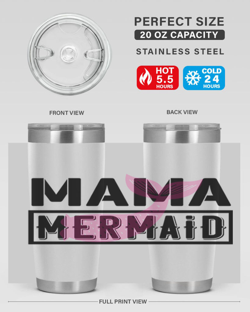 Mama mermaid 317#- mermaid- Tumbler