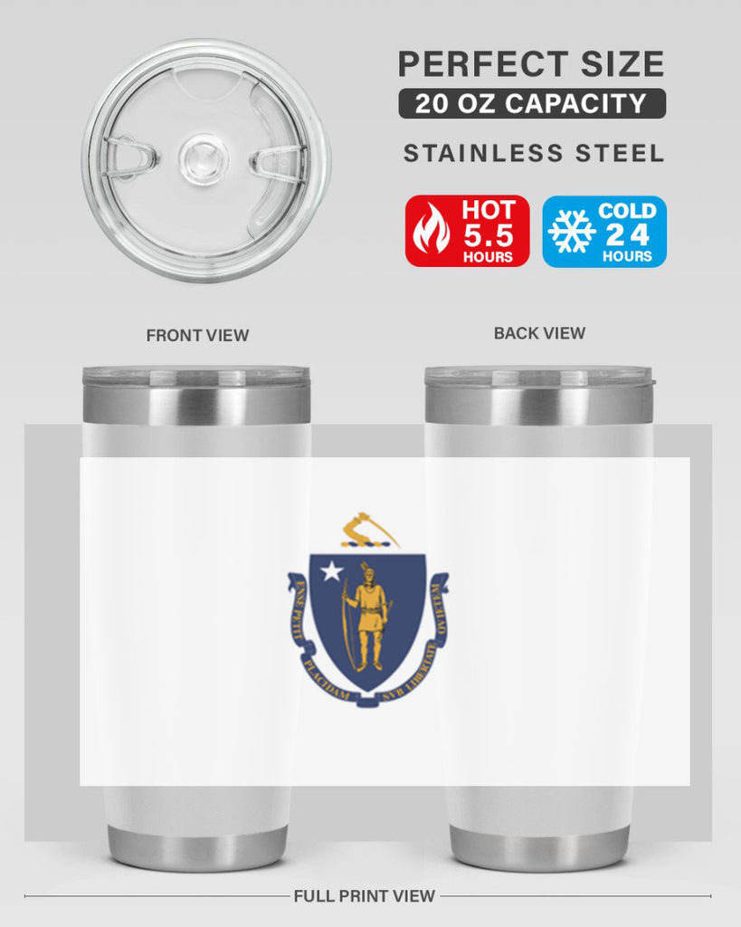 Massachusetts 31#- Us Flags- Tumbler