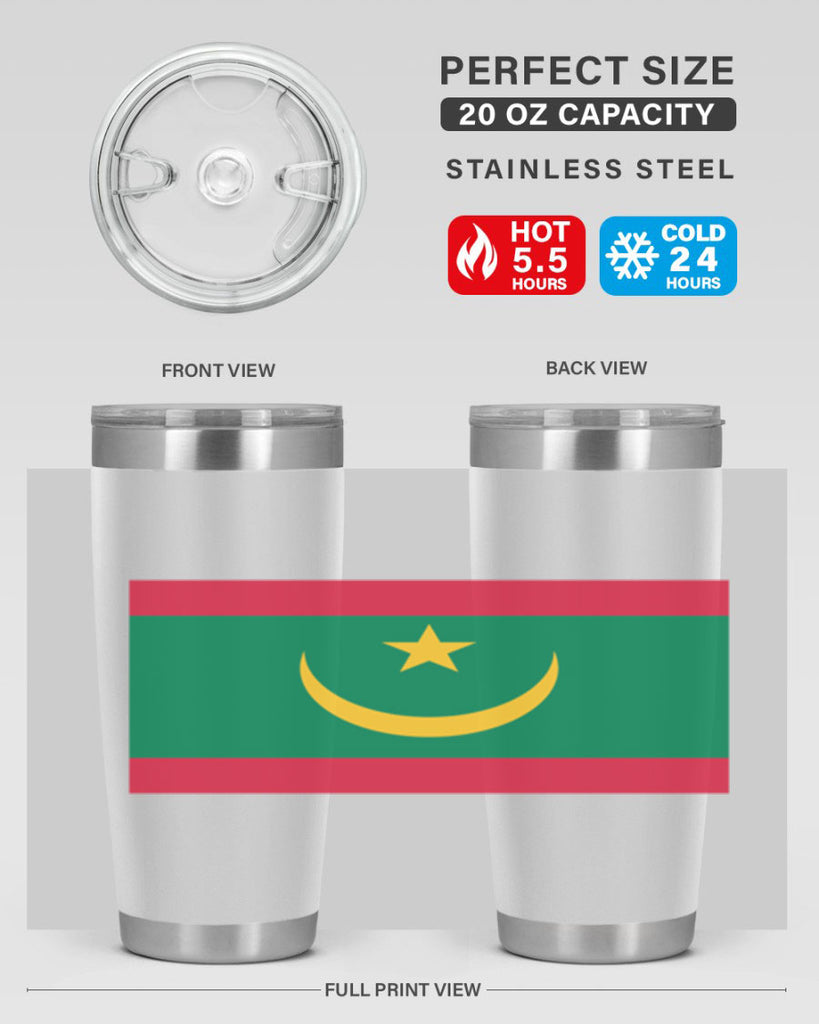 Mauritania 89#- world flags- Tumbler