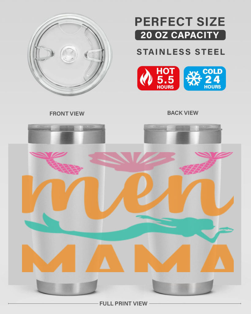 Men Mama Design 318#- mermaid- Tumbler