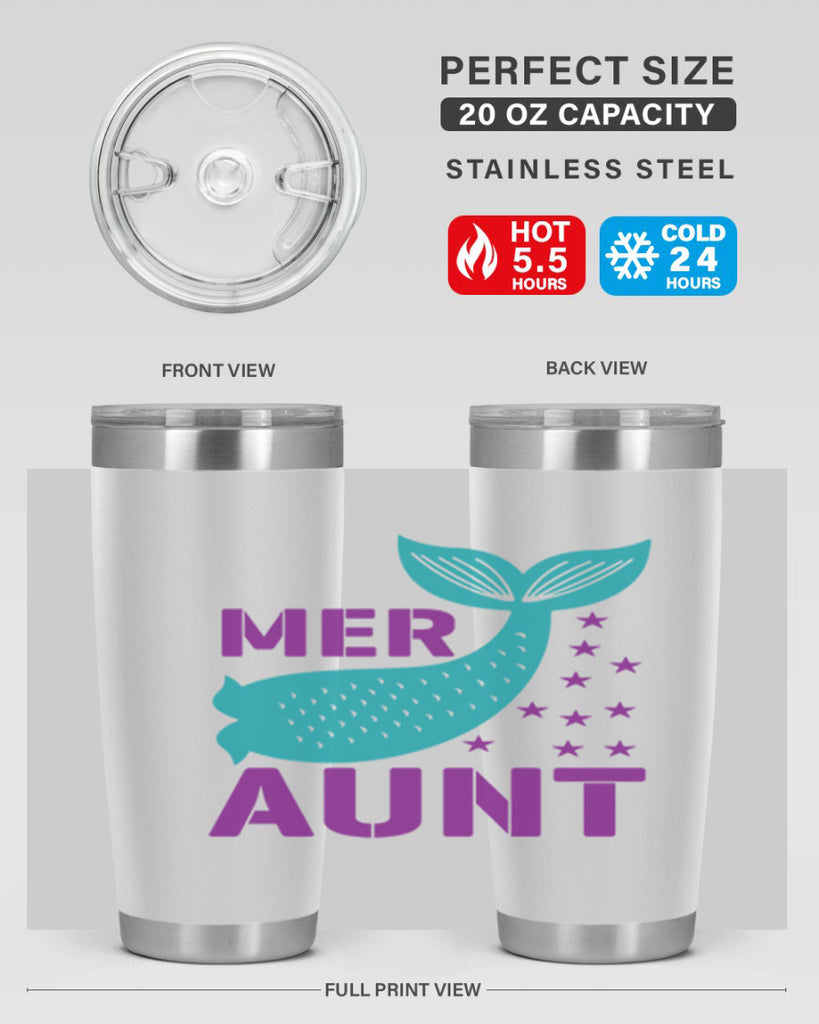 Mer Aunt 319#- mermaid- Tumbler