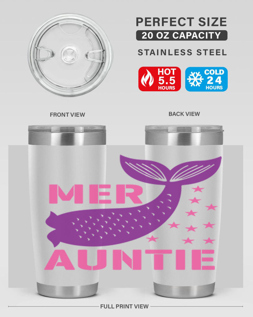 Mer Auntie 320#- mermaid- Tumbler