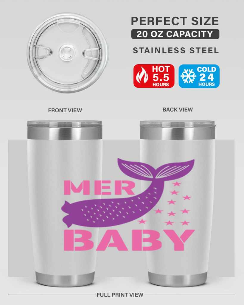 Mer Baby 321#- mermaid- Tumbler