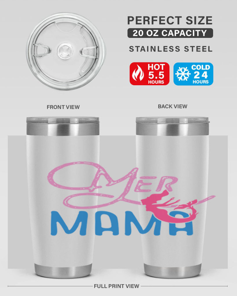 Mer Mama 333#- mermaid- Tumbler