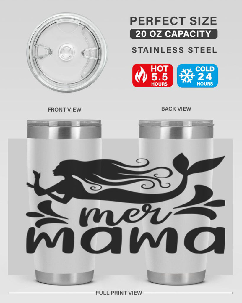 Mer mama 349#- mermaid- Tumbler