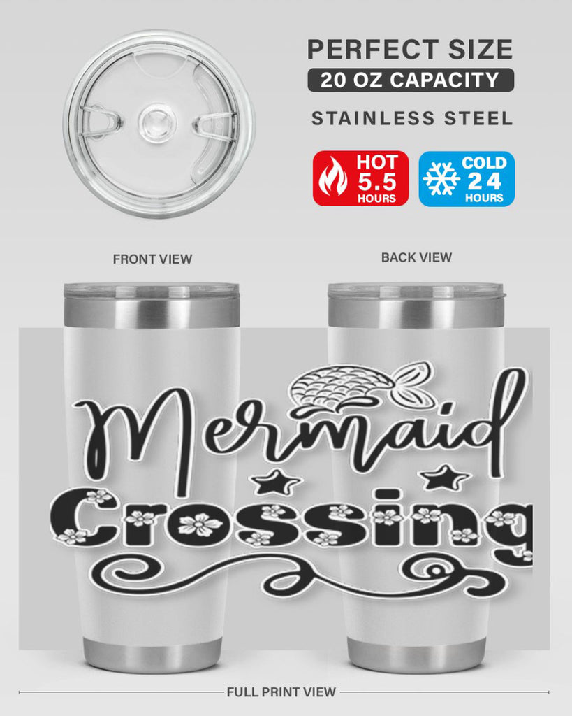 Mermaid Crossing 400#- mermaid- Tumbler