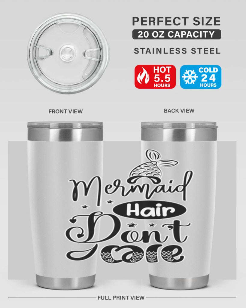 Mermaid Hair Dont Care 407#- mermaid- Tumbler
