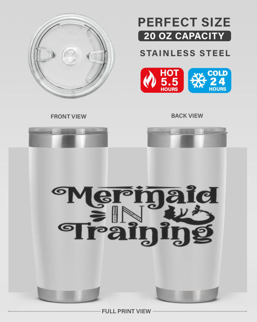 Mermaid In Training 364#- mermaid- Tumbler