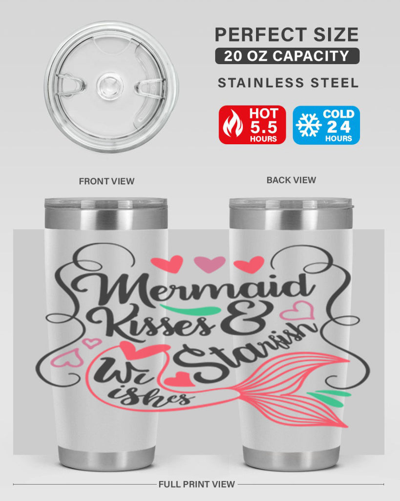 Mermaid Kisses Starfish Wishes 368#- mermaid- Tumbler