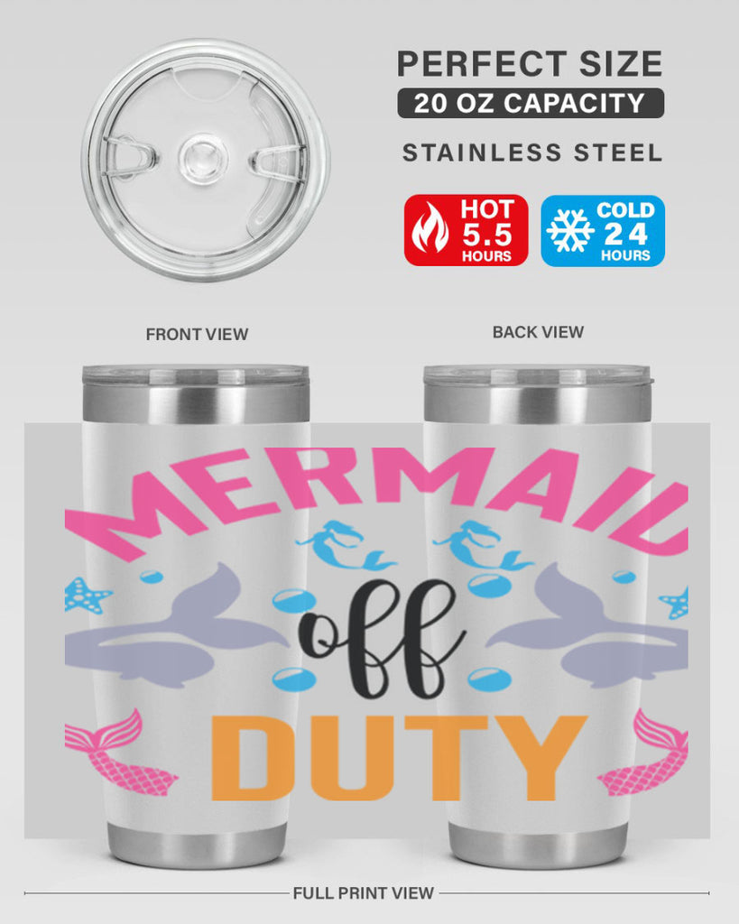 Mermaid Off Duty Design 438#- mermaid- Tumbler