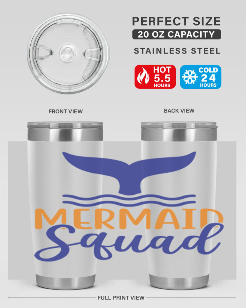 Mermaid Squad 379#- mermaid- Tumbler