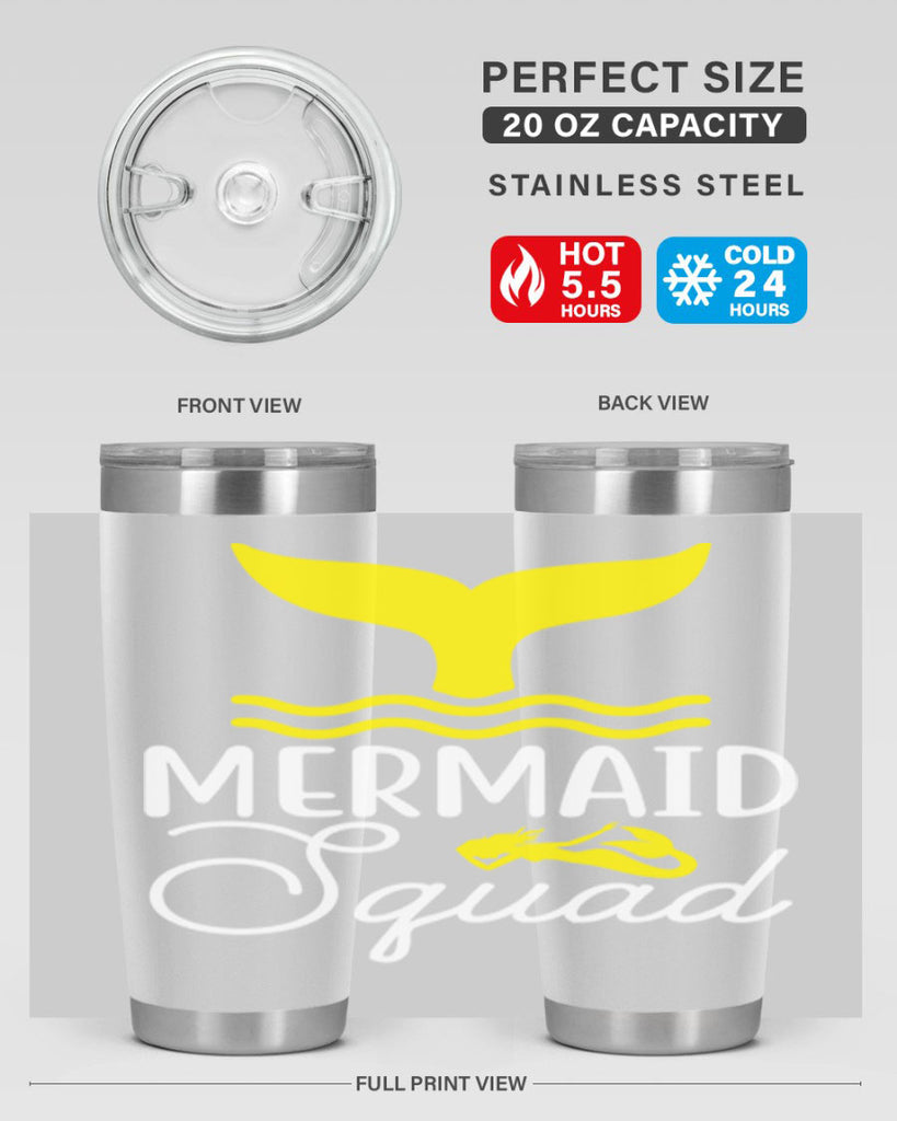 Mermaid Squad 380#- mermaid- Tumbler