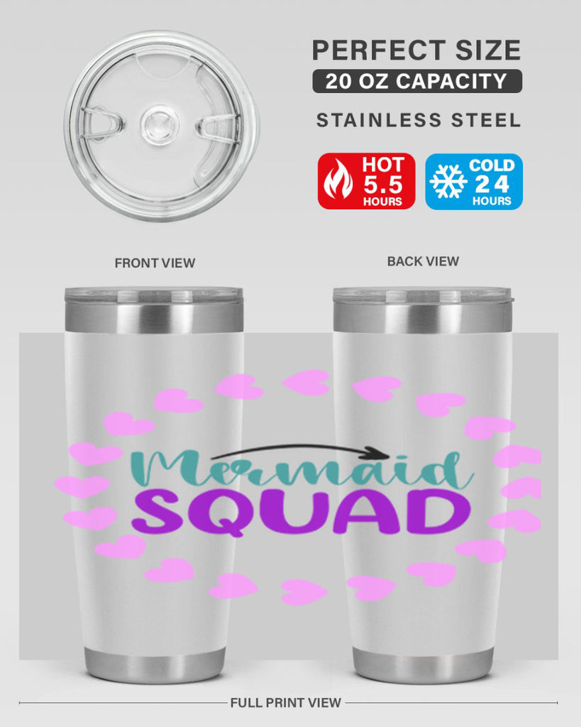 Mermaid Squad 382#- mermaid- Tumbler