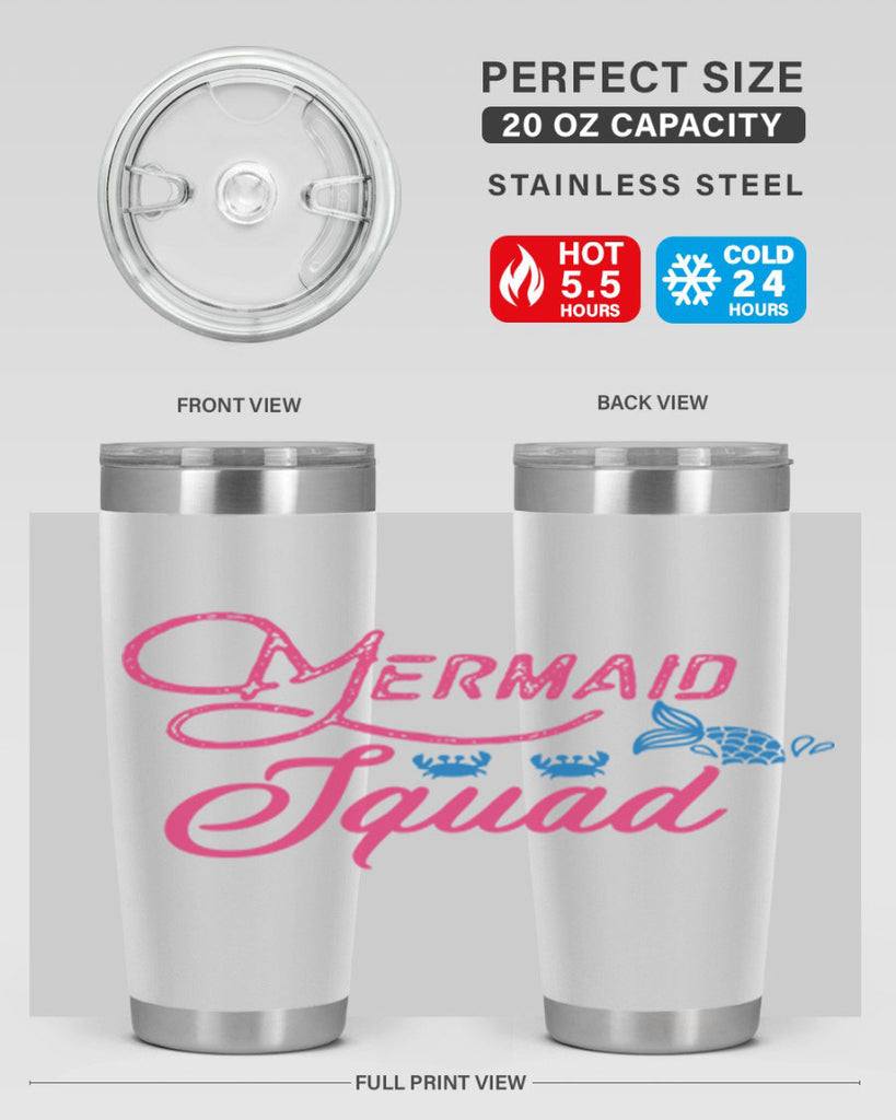 Mermaid Squad 383#- mermaid- Tumbler