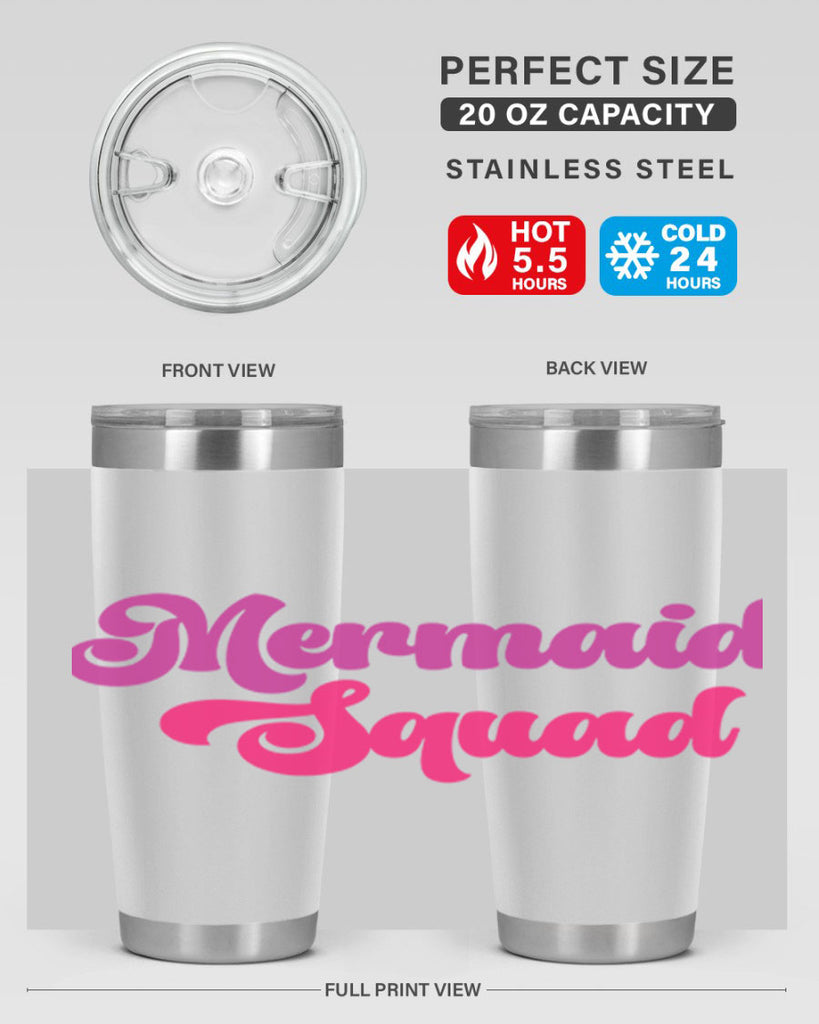 Mermaid Squad 384#- mermaid- Tumbler