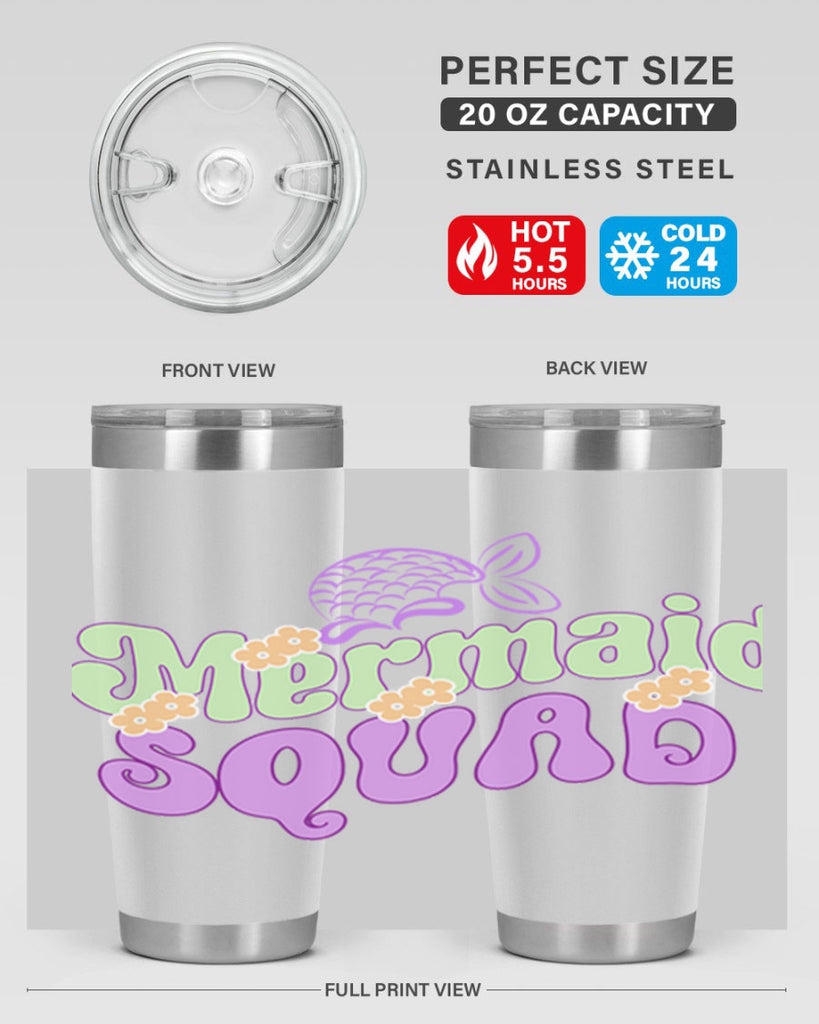 Mermaid Squad 445#- mermaid- Tumbler