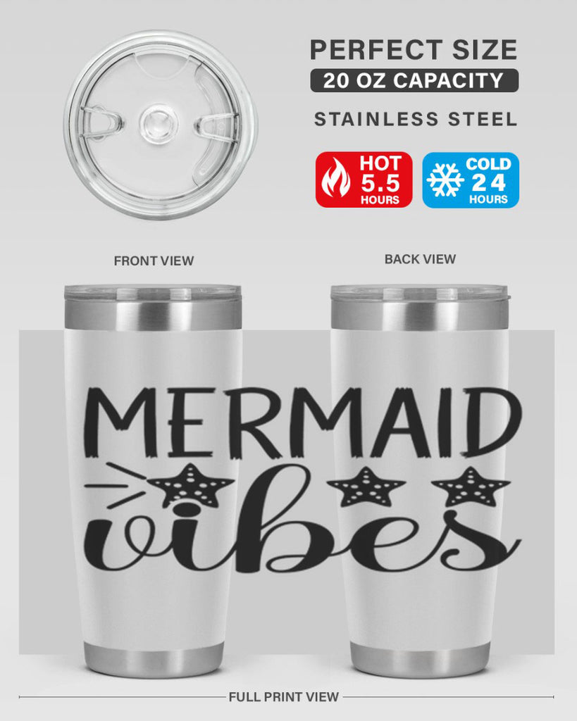 Mermaid Vibes 457#- mermaid- Tumbler