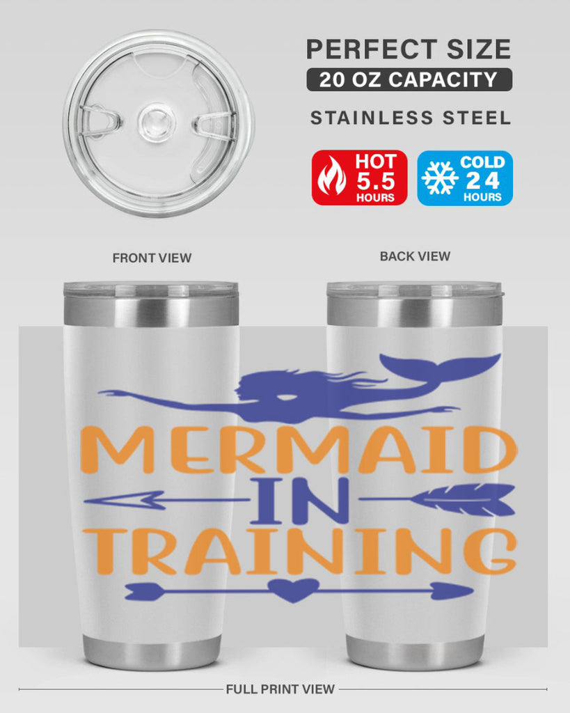 Mermaid in Training 360#- mermaid- Tumbler