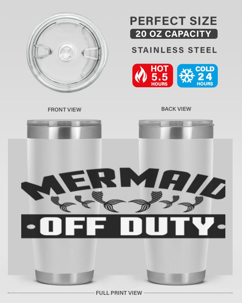 Mermaid off duty 437#- mermaid- Tumbler