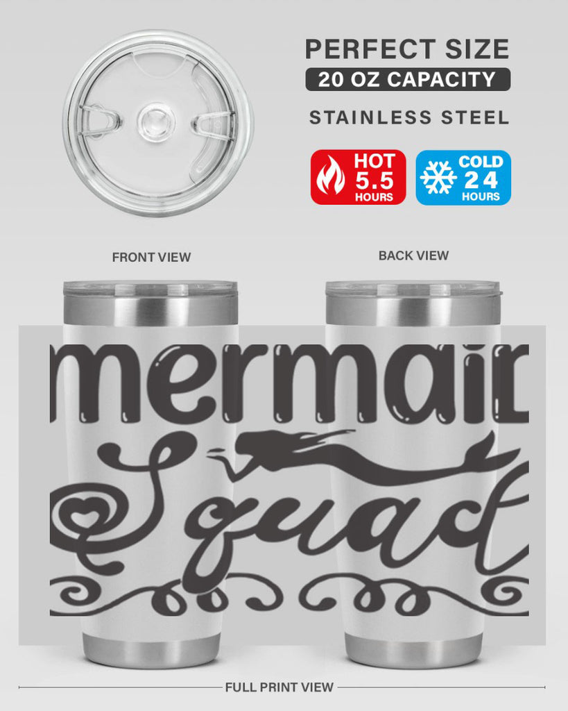 Mermaid squad 446#- mermaid- Tumbler