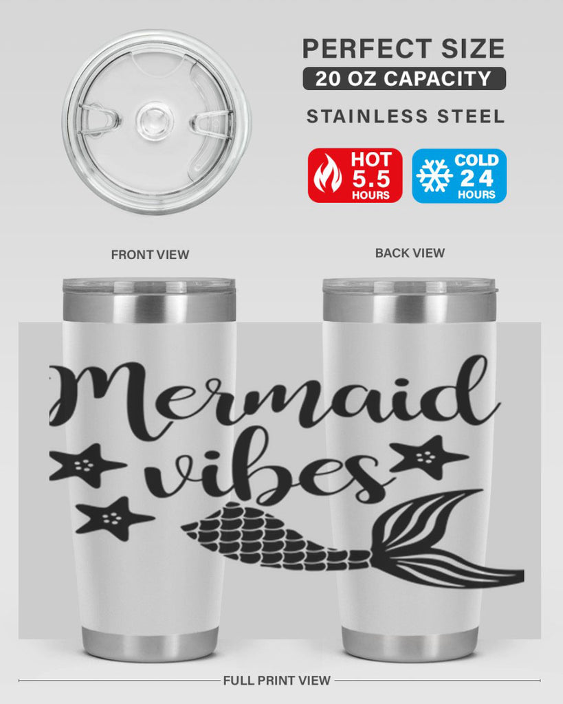 Mermaid vibes 463#- mermaid- Tumbler