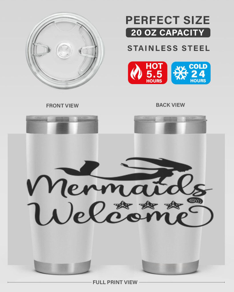 Mermaids welcome design 501#- mermaid- Tumbler