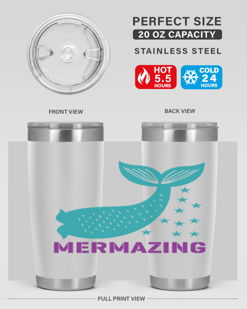 Mermazing 502#- mermaid- Tumbler