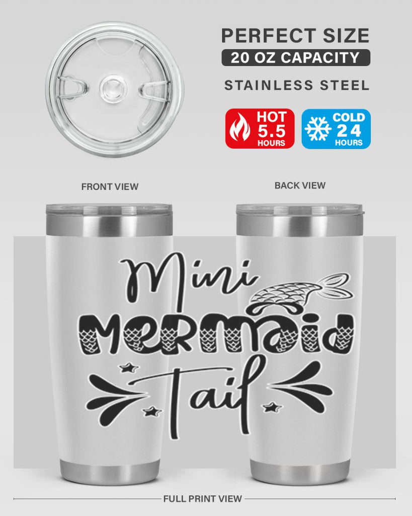 Mini Mermaid Tail 513#- mermaid- Tumbler