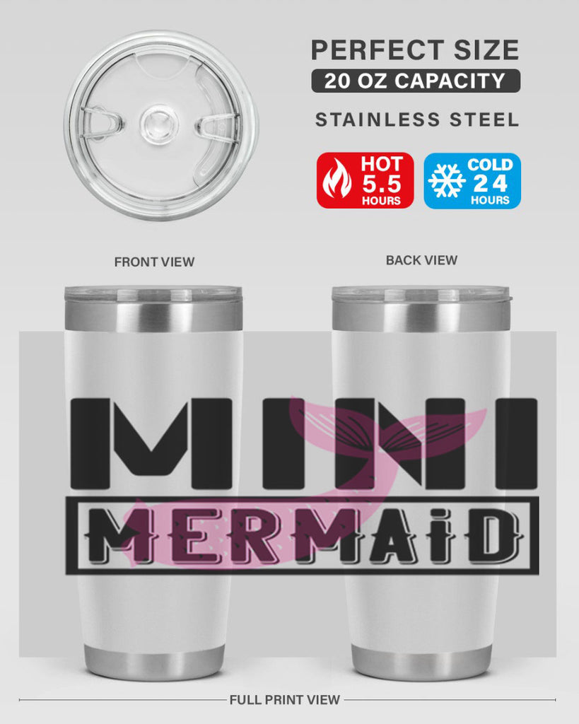 Mini mermaid 504#- mermaid- Tumbler
