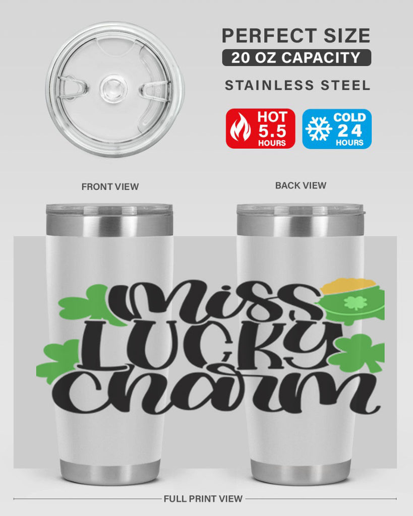 Miss Lucky Charm Style 48#- St Patricks Day- Tumbler