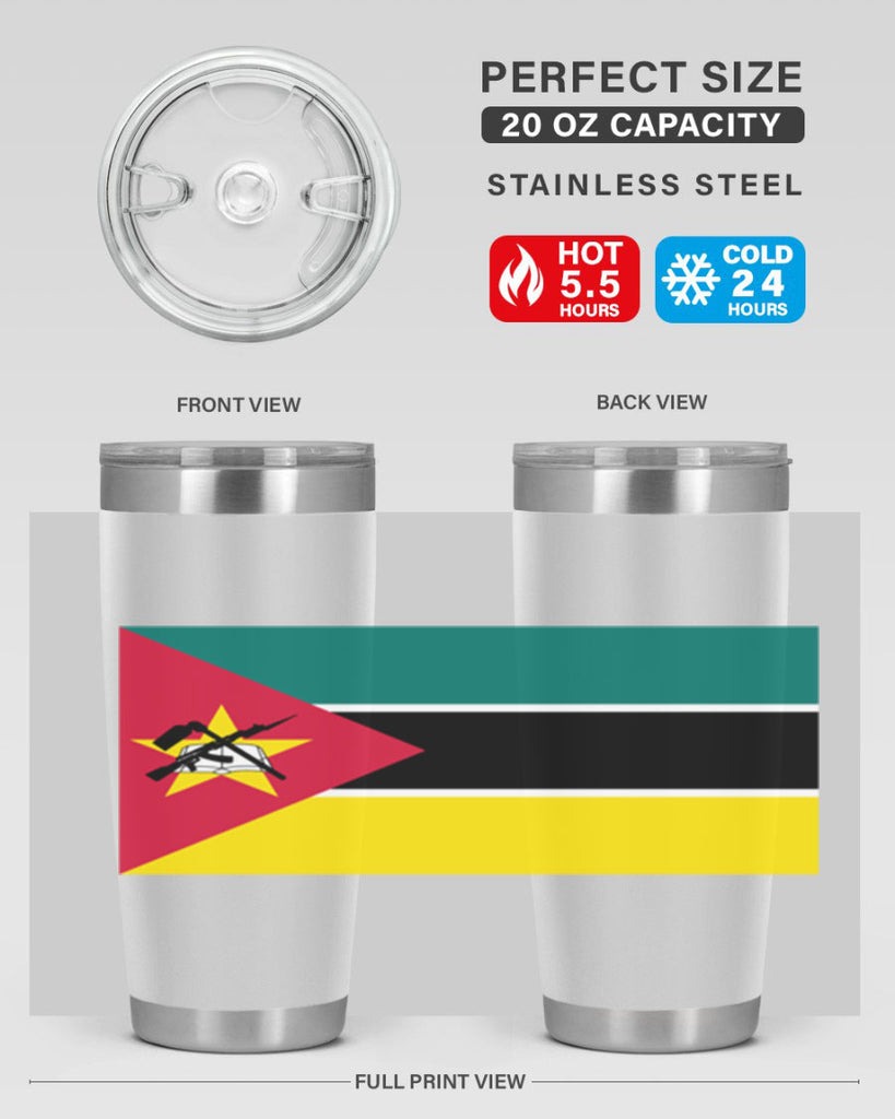 Mozambique 80#- world flags- Tumbler