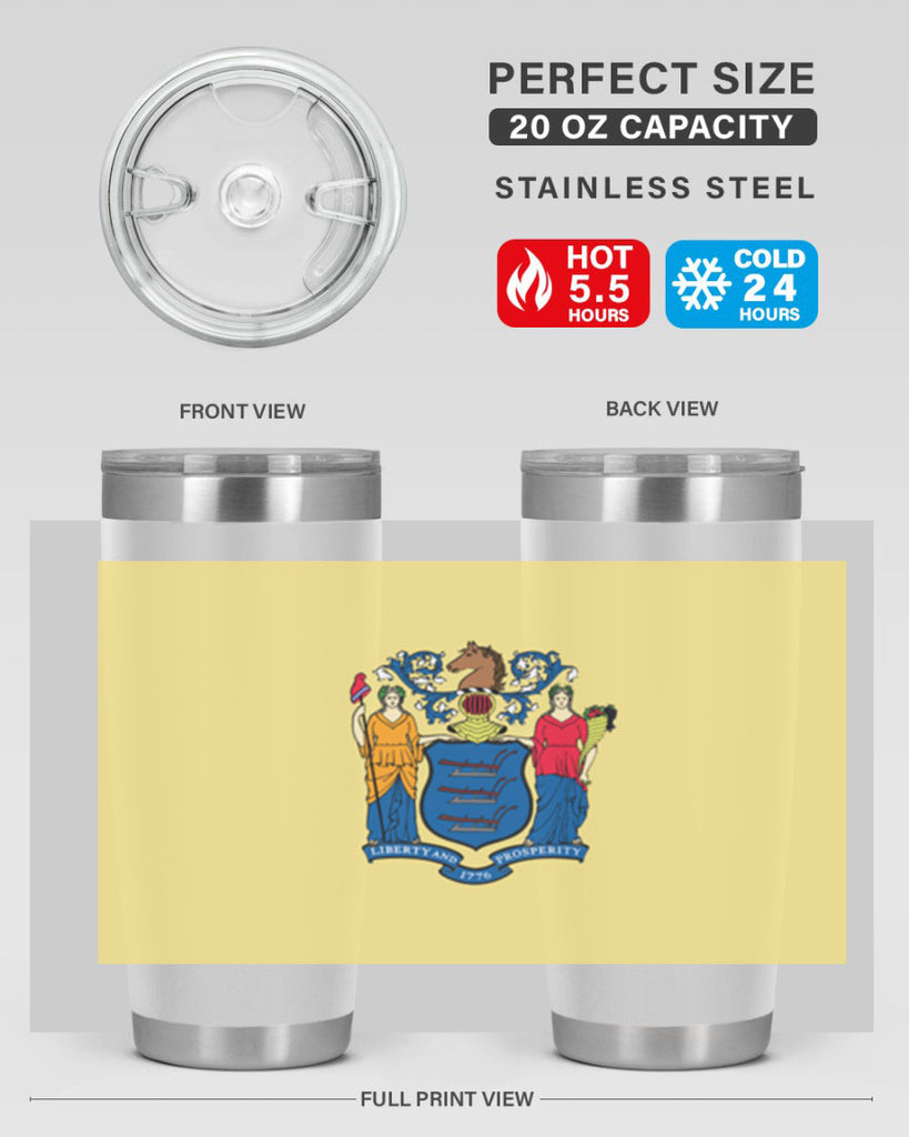 New Jersey 22#- Us Flags- Tumbler