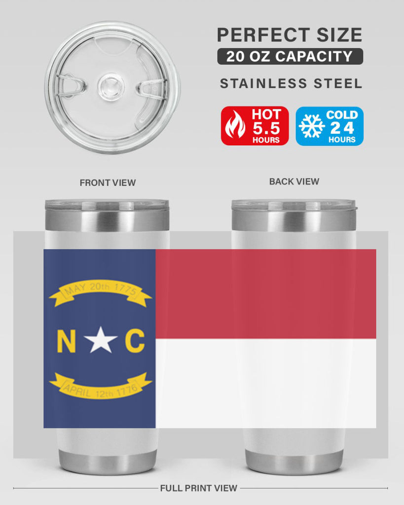 North Carolina 19#- Us Flags- Tumbler