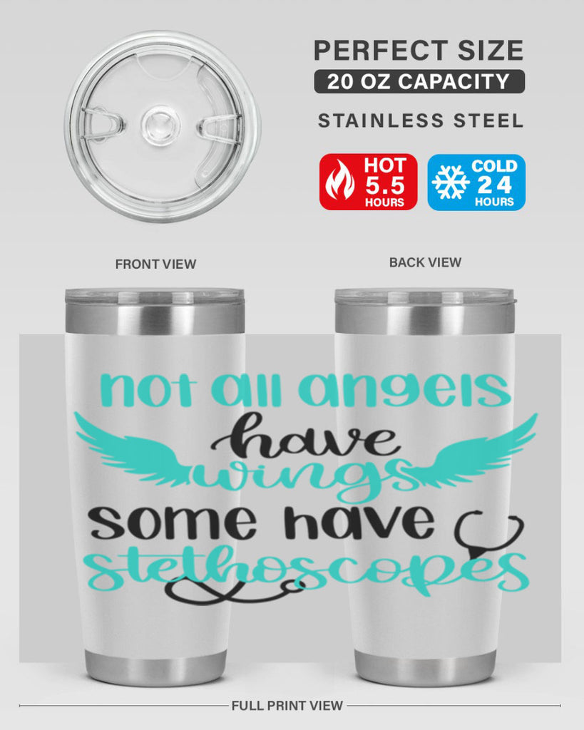 Not All Angels Have Style Style 127#- nurse- tumbler