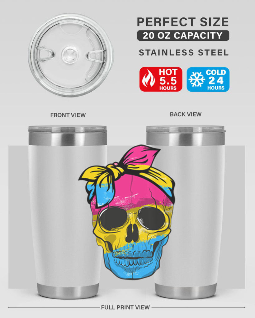 Pansexual Lgbtq Skull Gay Pride Png 30#- lgbt- Tumbler