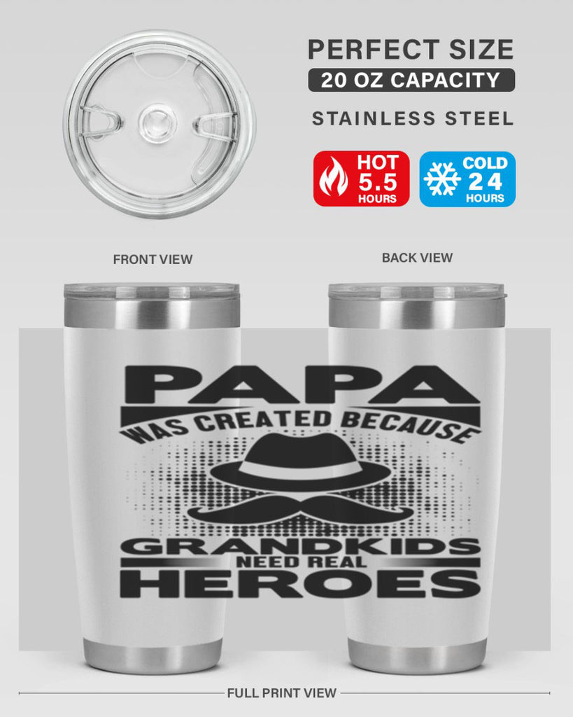 Papa was 126#- grandpa - papa- Tumbler