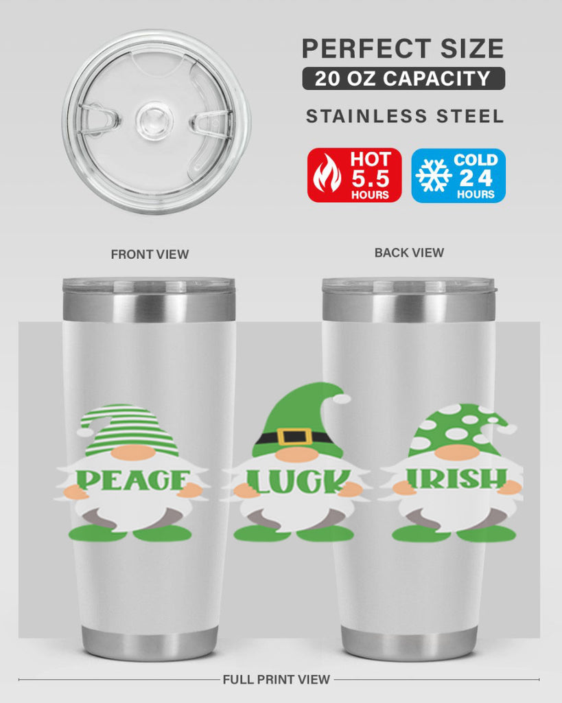 Peace Luck Irish Style 41#- St Patricks Day- Tumbler