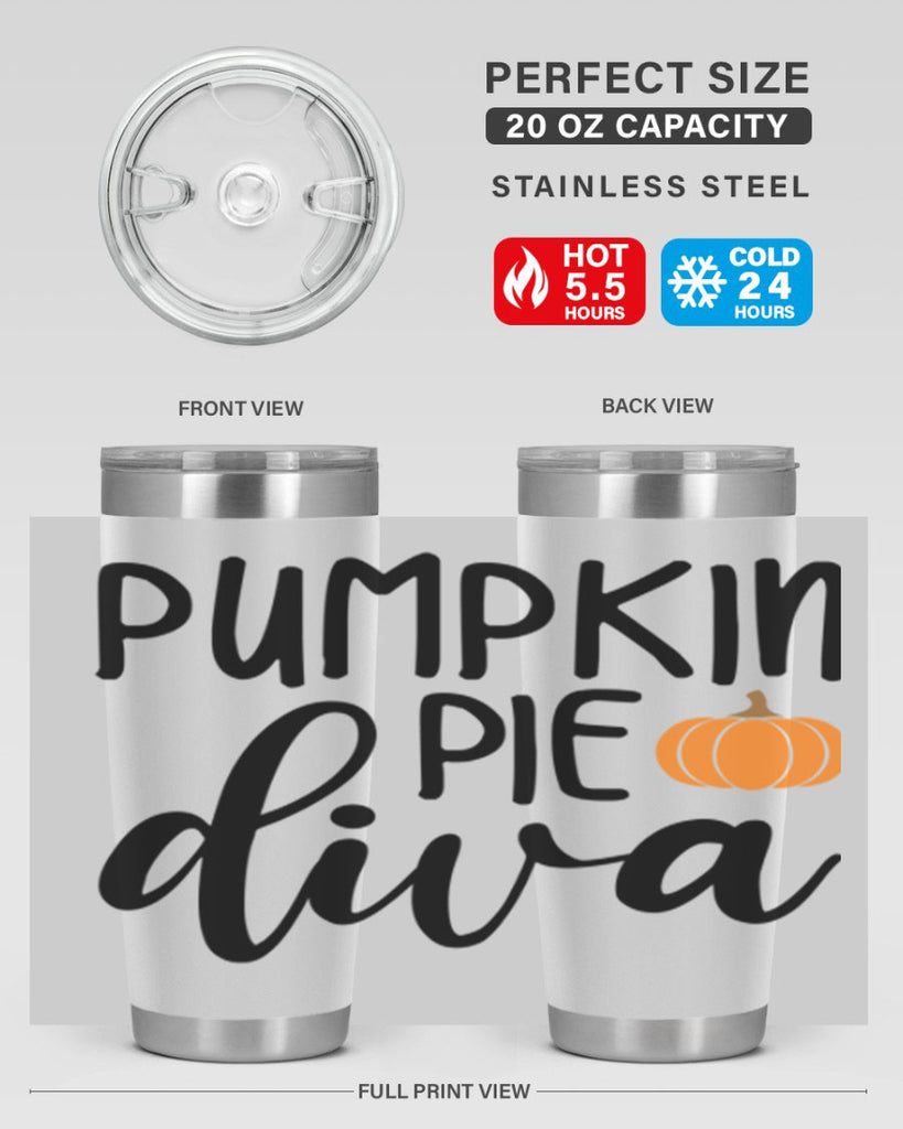 Pumpkin Pie Diva 532#- fall- Tumbler