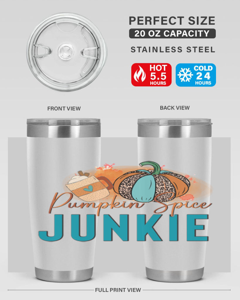 Pumpkin Spice Junkie 550#- fall- Tumbler