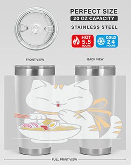 Ramen Cat Kawaii Anime Tee Japanese 280#- anime- Tumbler