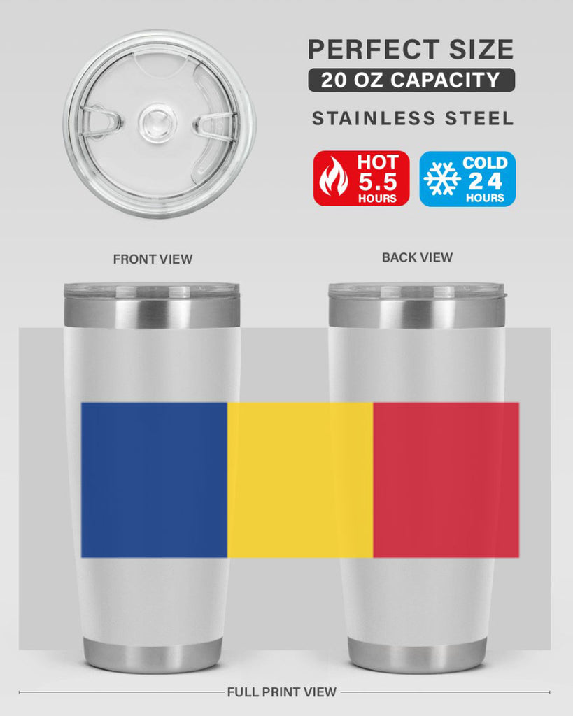 Romania 55#- world flags- Tumbler