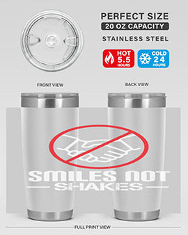 SMILES NOT SHAKES Style 23#- corona virus- Cotton Tank